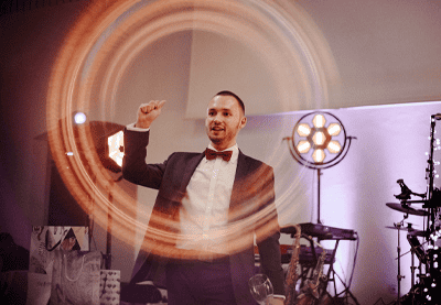 Iluzjonista Piotr Kwiatkowski na weselu